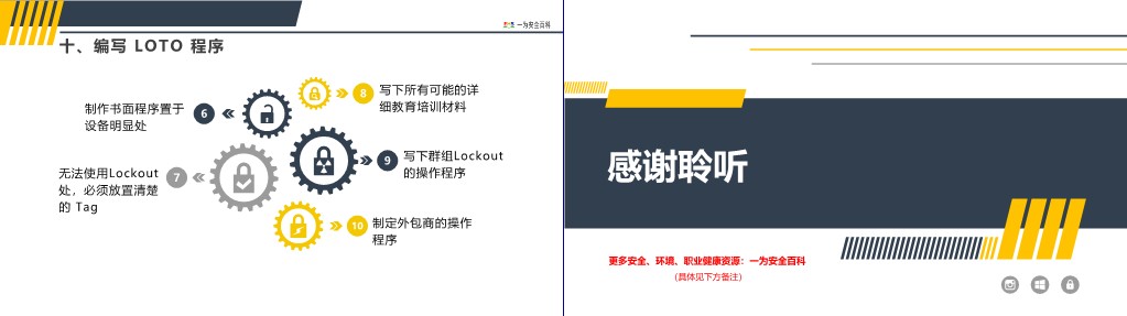 【PPT】上锁挂牌LOTO(能量隔离)专题安全培训