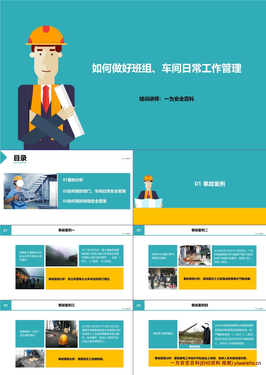 【PPT】如何做好车间、班组日常安全管理