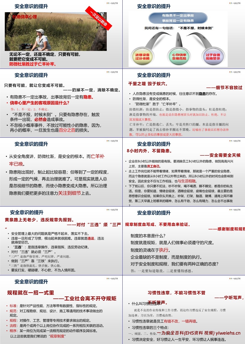 【PPT】全员安全生产意识提升手册