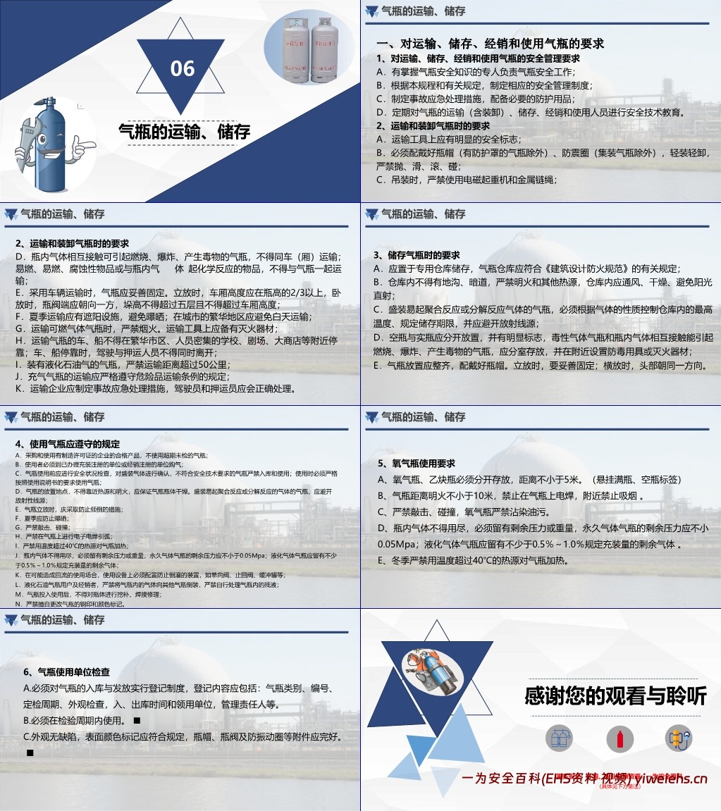 【PPT】气瓶的安全常识