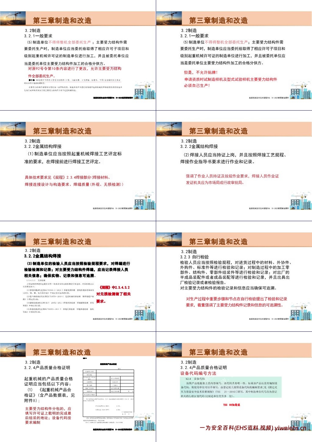 【PPT】起重机械安全技术规程解读