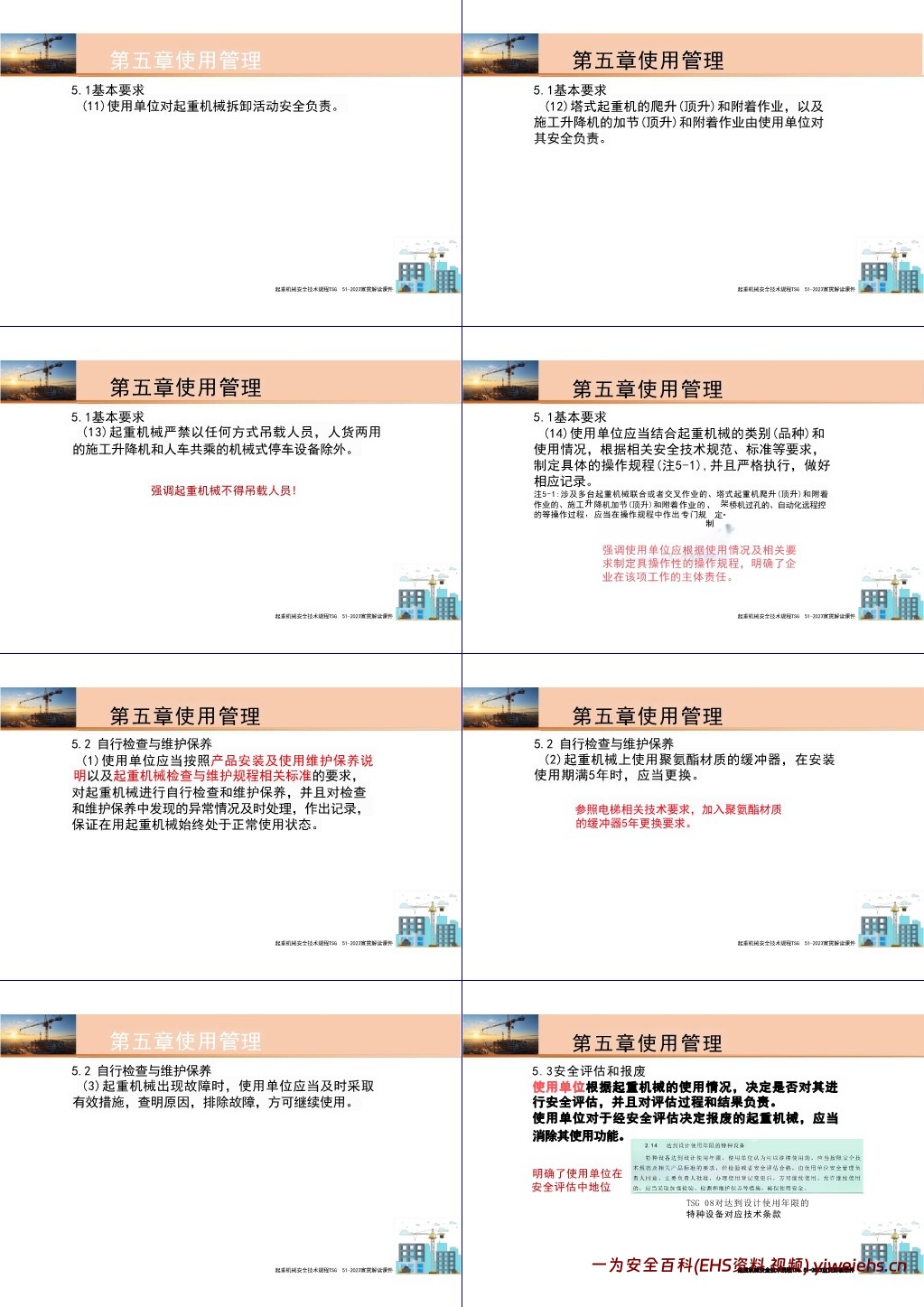 【PPT】起重机械安全技术规程解读