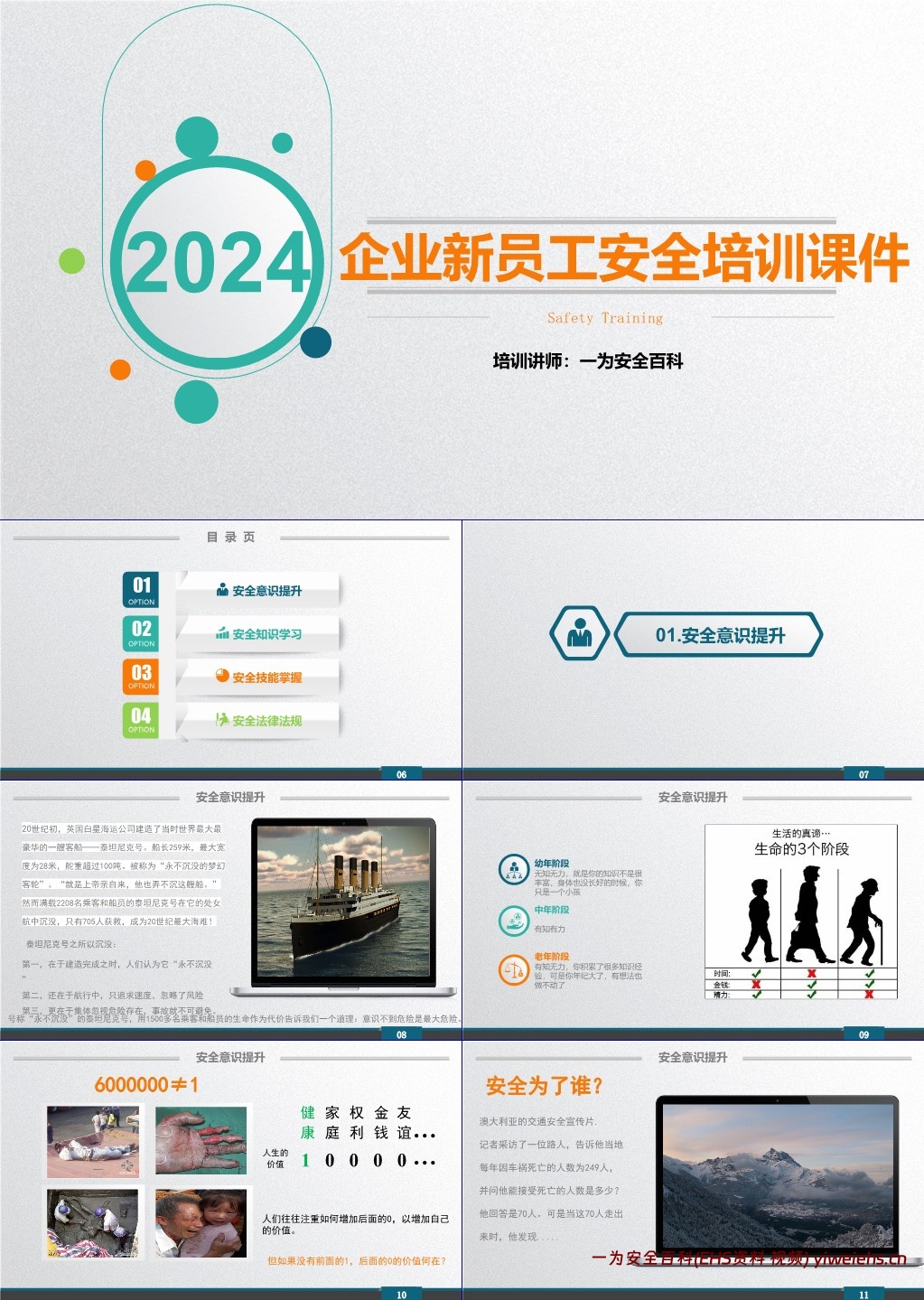 【PPT】企业新员工安全培训课件