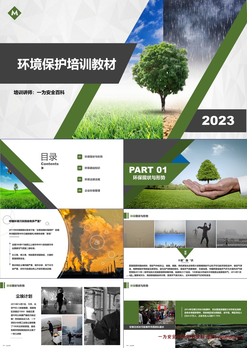 【PPT】企业环保管理知识培训教材