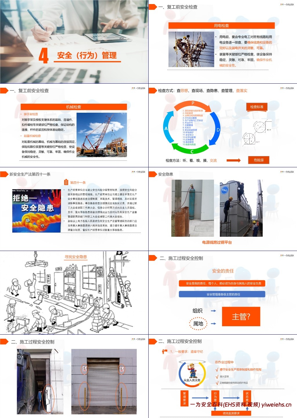 【PPT】开工第一课,春节后复工安全培训