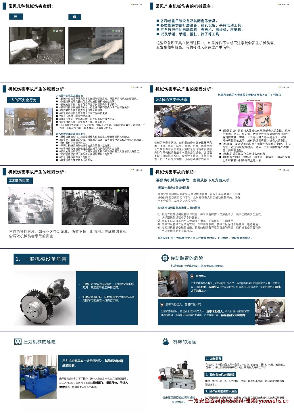 【PPT】机械伤害解析及设备安全操作