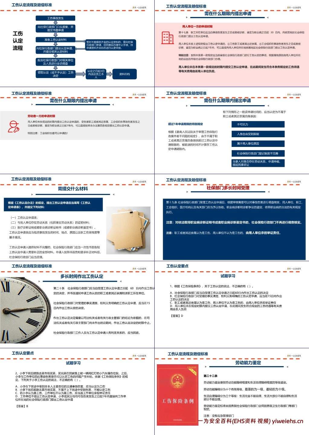 【PPT】工伤预防安全知识培训