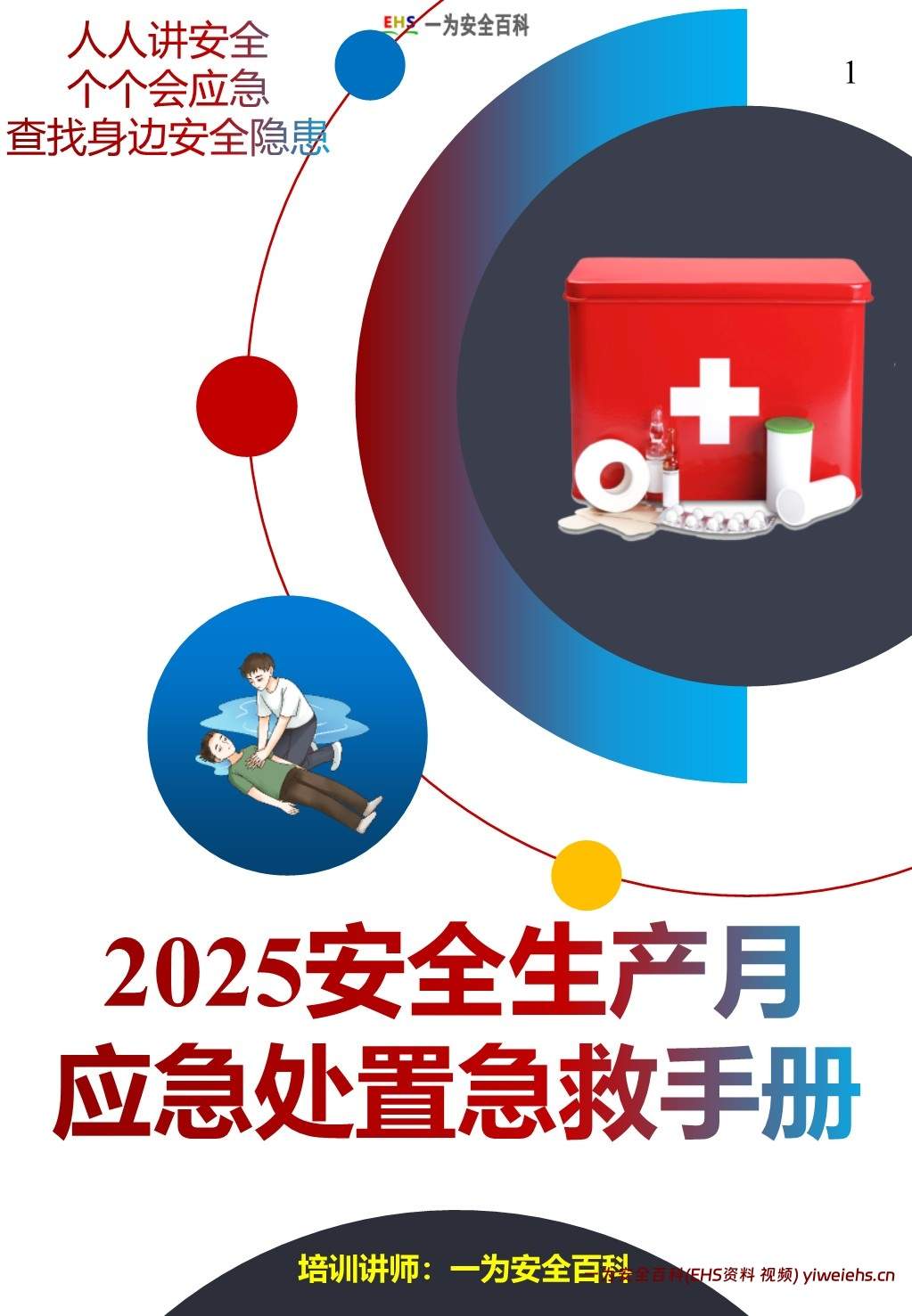 【PPT】个个会应急!2025安全月应急处置急救手册,人手一份!
