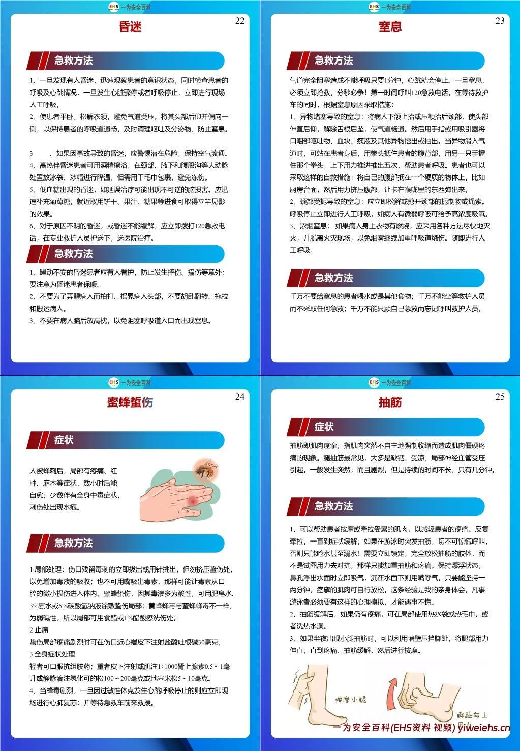 【PPT】个个会应急!2025安全月应急处置急救手册,人手一份!