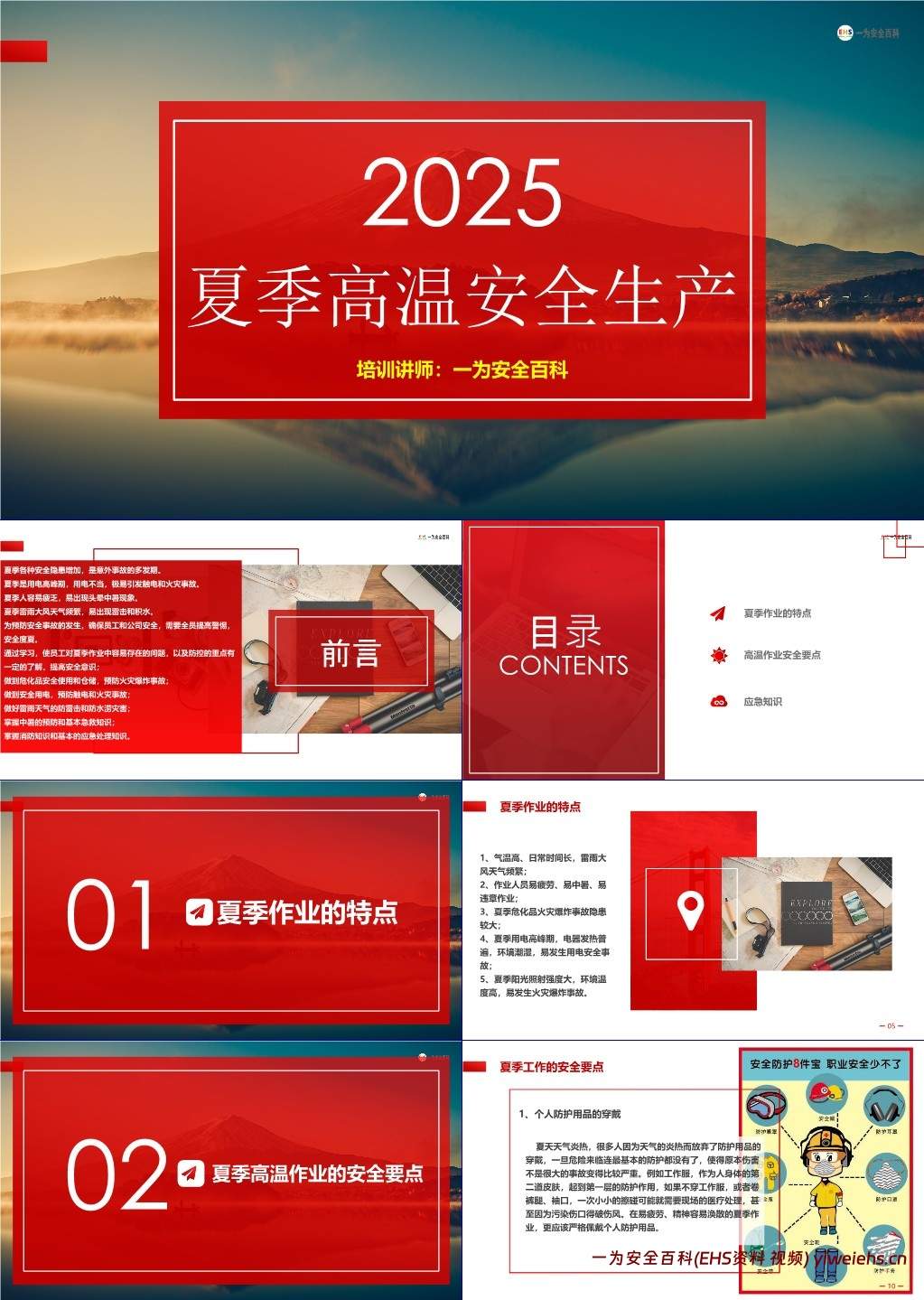 【PPT】附件夏季高温安全生产培训