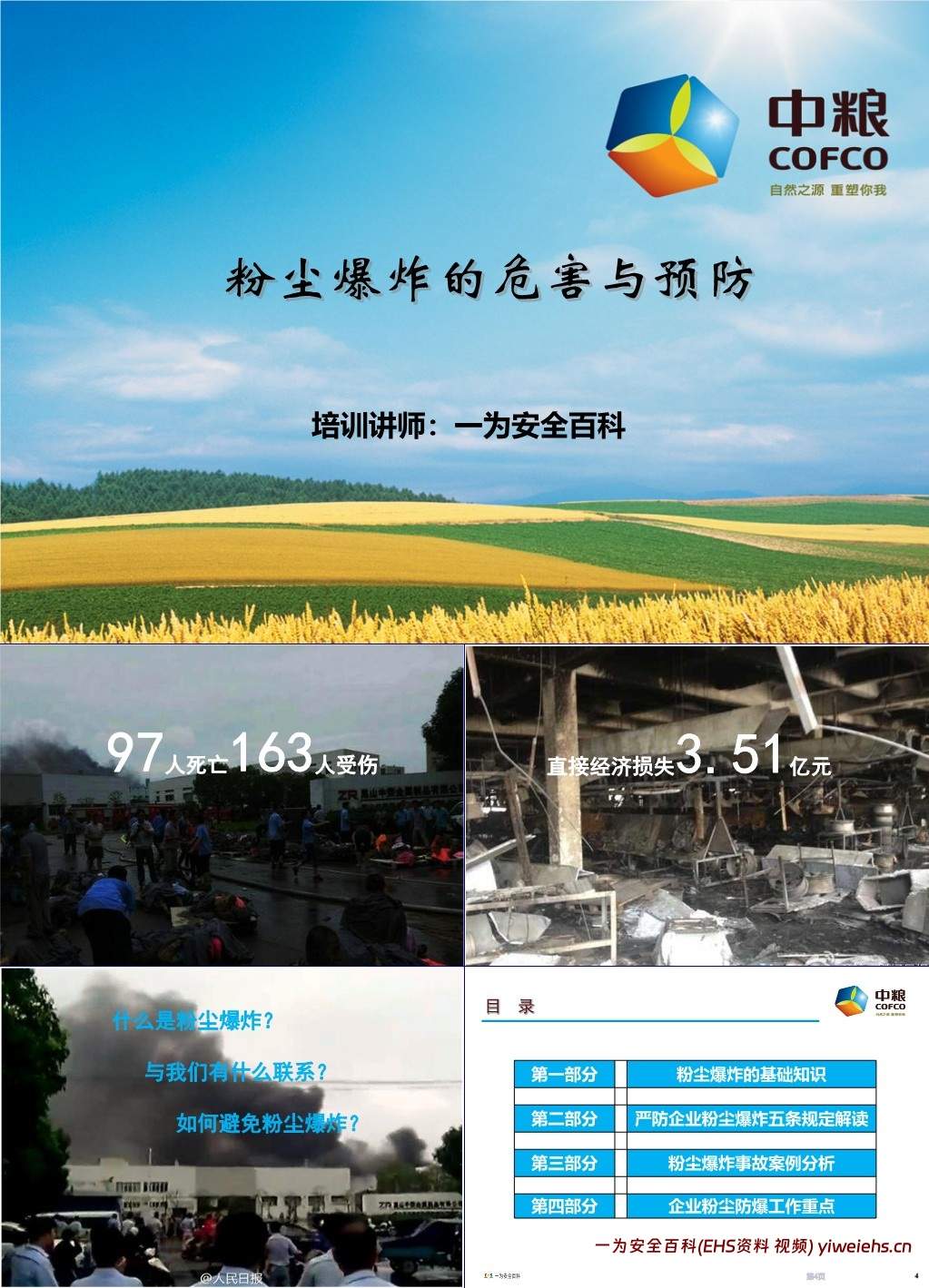 【PPT】粉尘爆炸的危害与预防