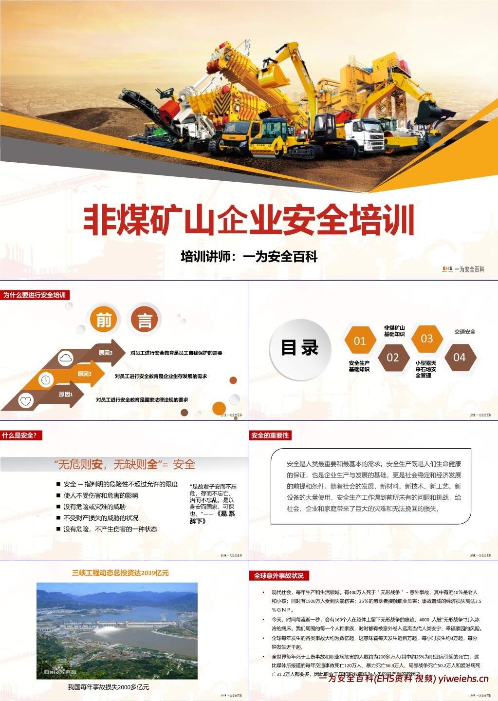 【PPT】非煤矿山企业安全培训