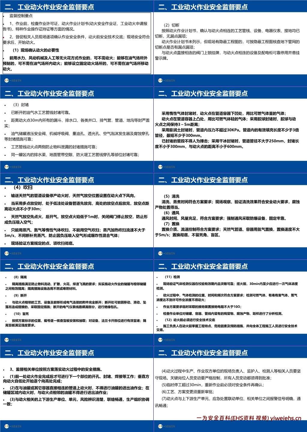 【PPT】非常规作业特殊作业安全监督要点