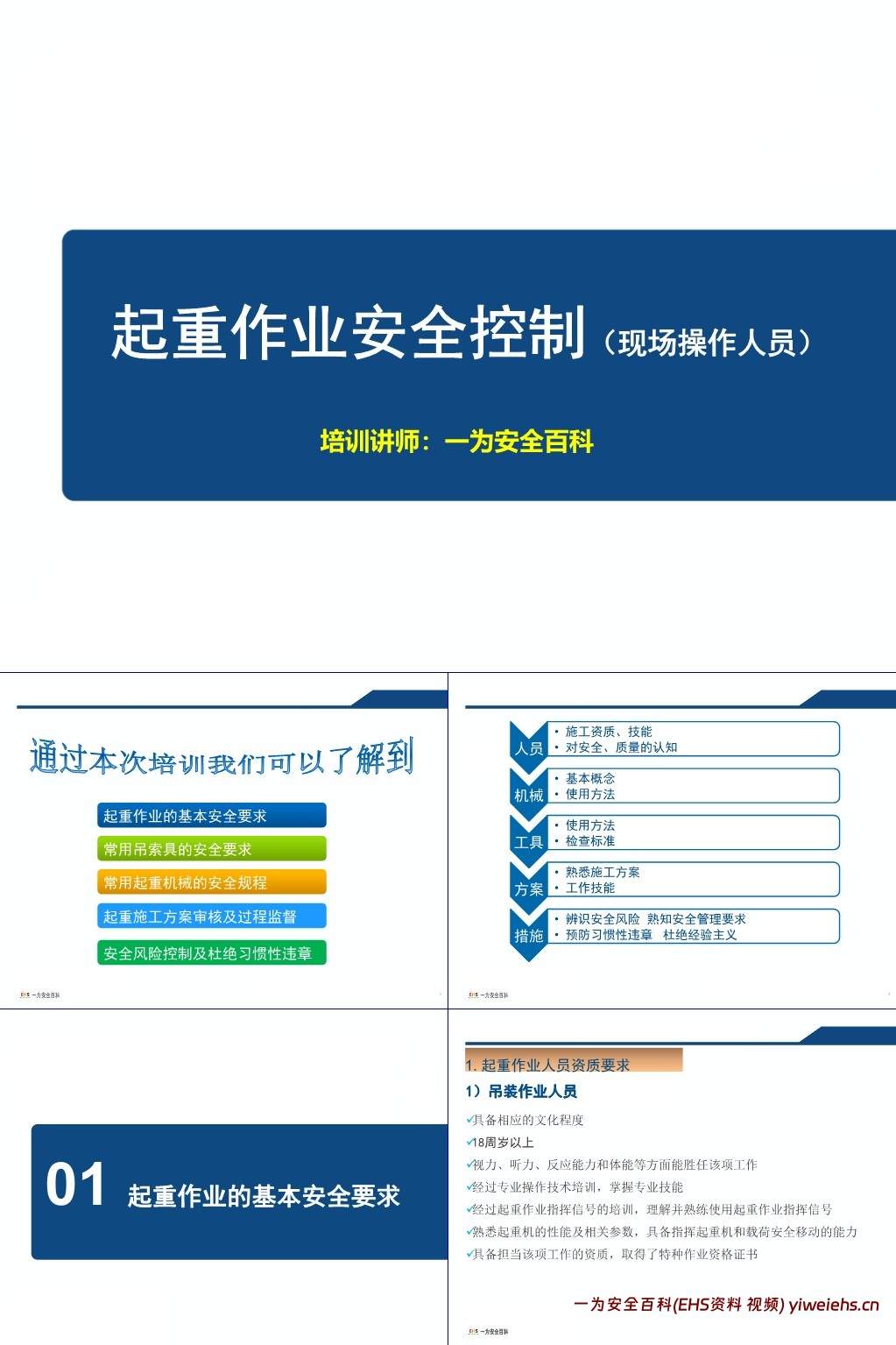 【PPT】吊装作业安全培训
