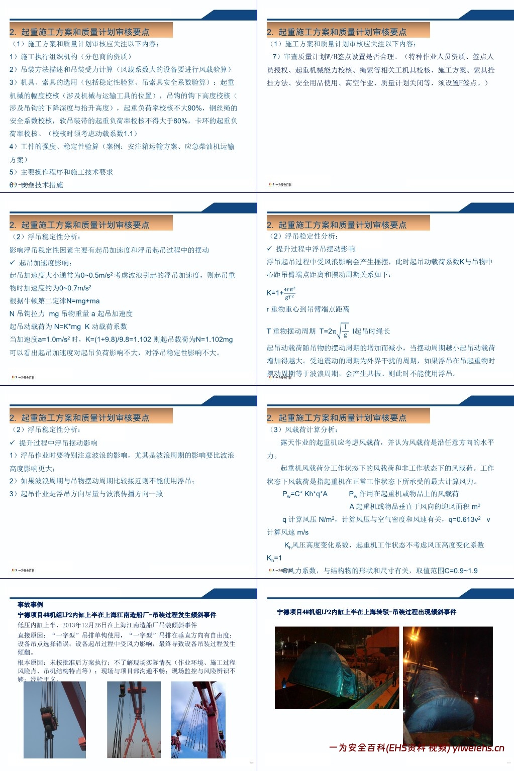 【PPT】吊装作业安全培训