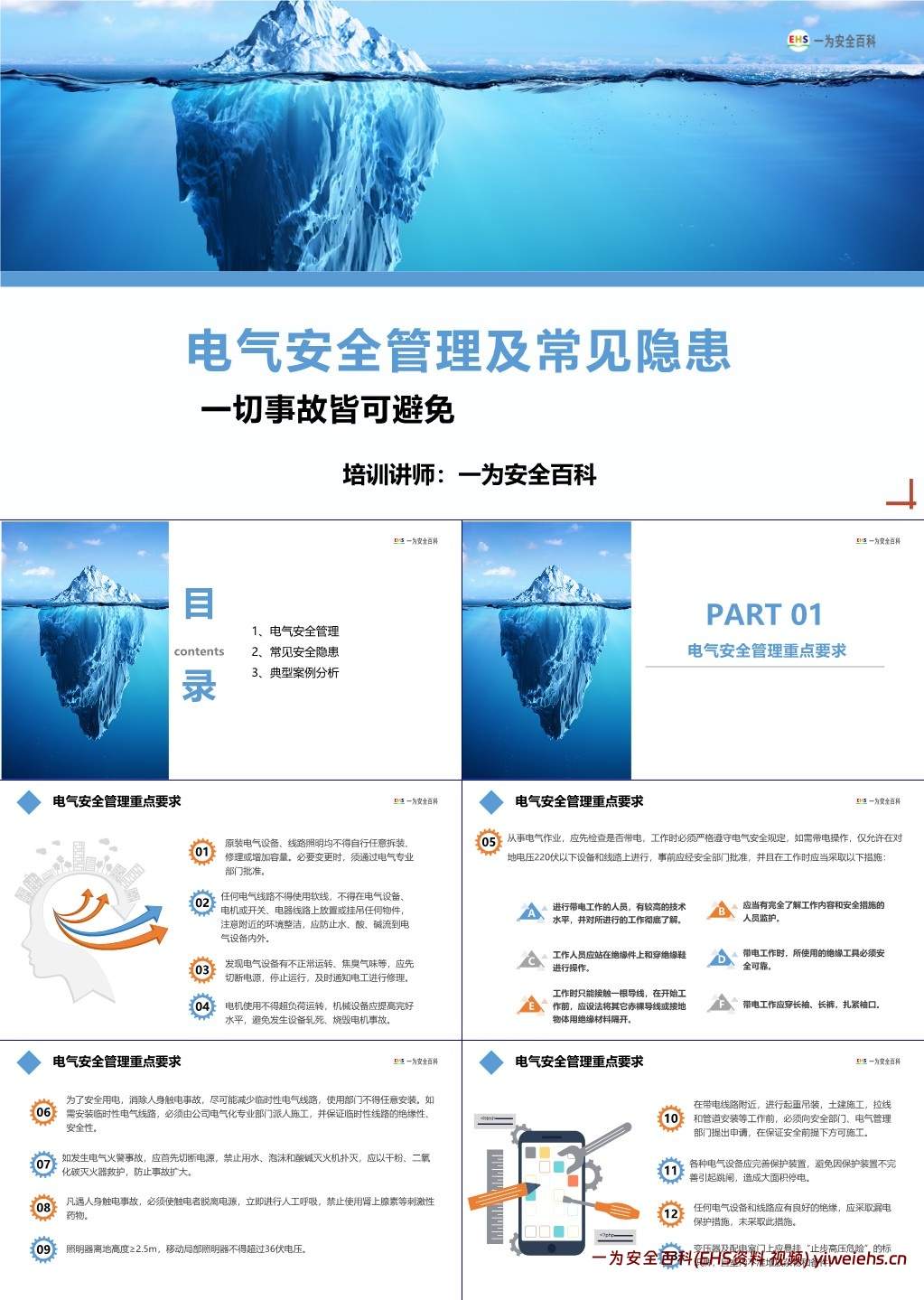 【PPT】电气安全管理及常见隐患