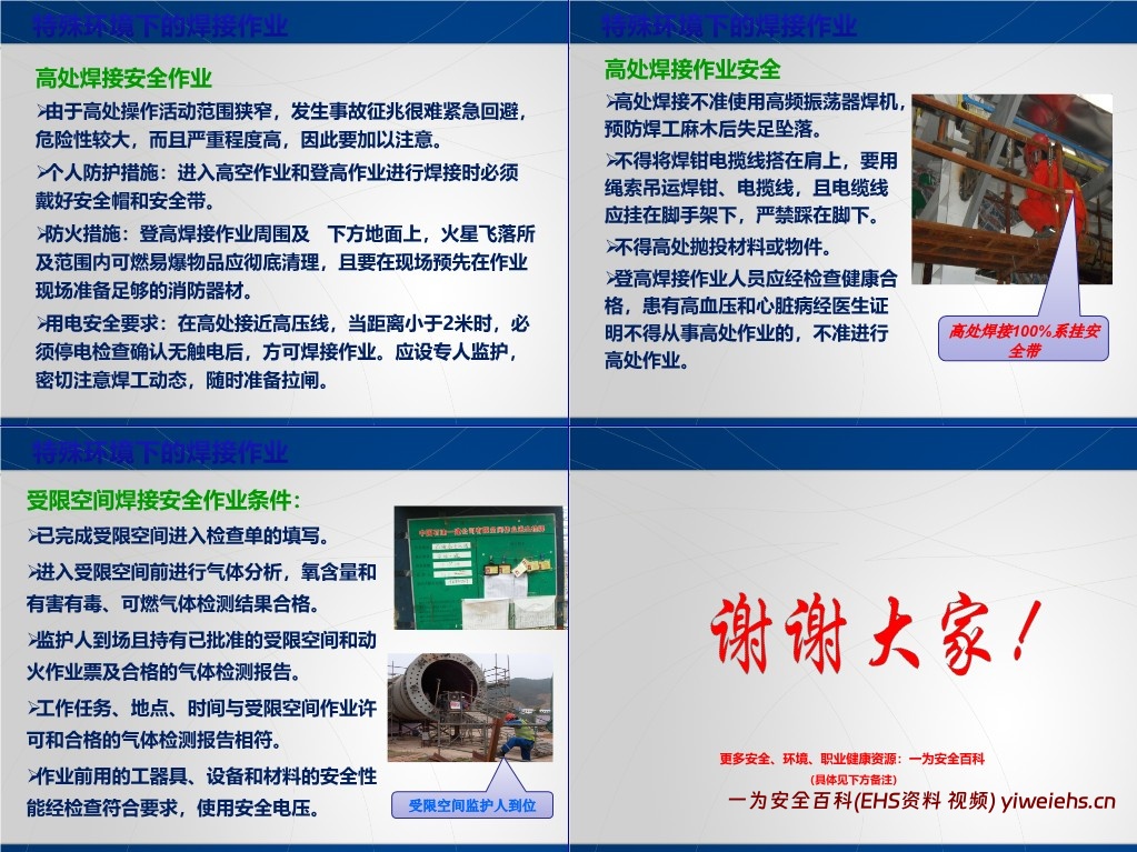 【PPT】电焊工作业安全专项培训