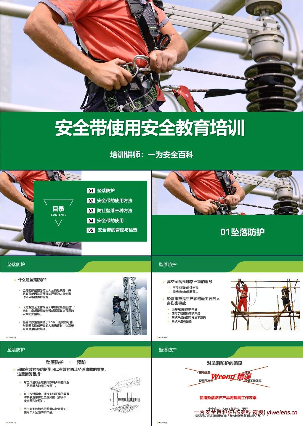 【PPT】安全带教育培训