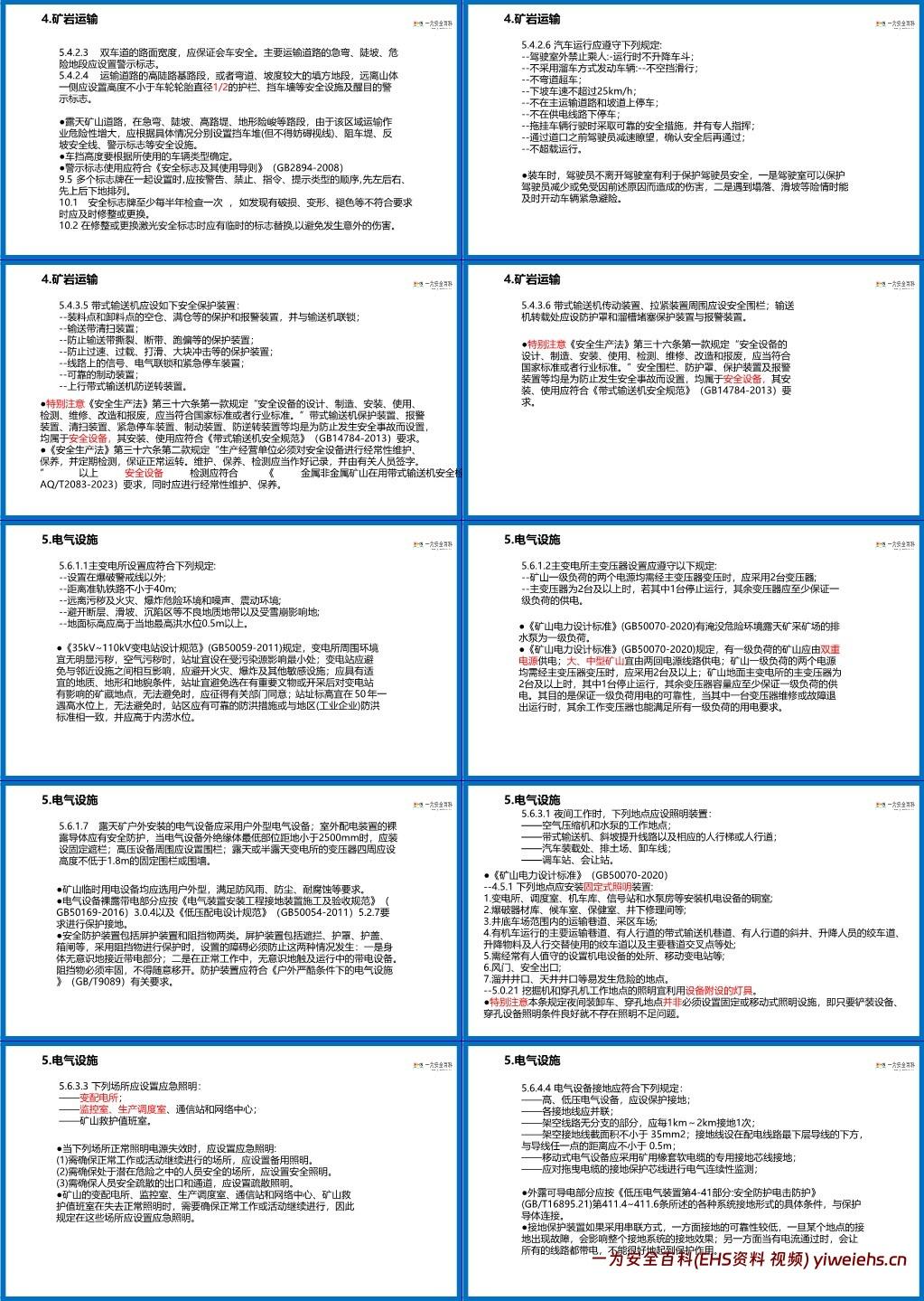 【PPT】金属非金属矿山安全规程培训