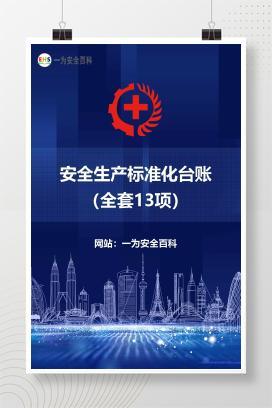 【文件】安全生产标准化台账（全套13项）