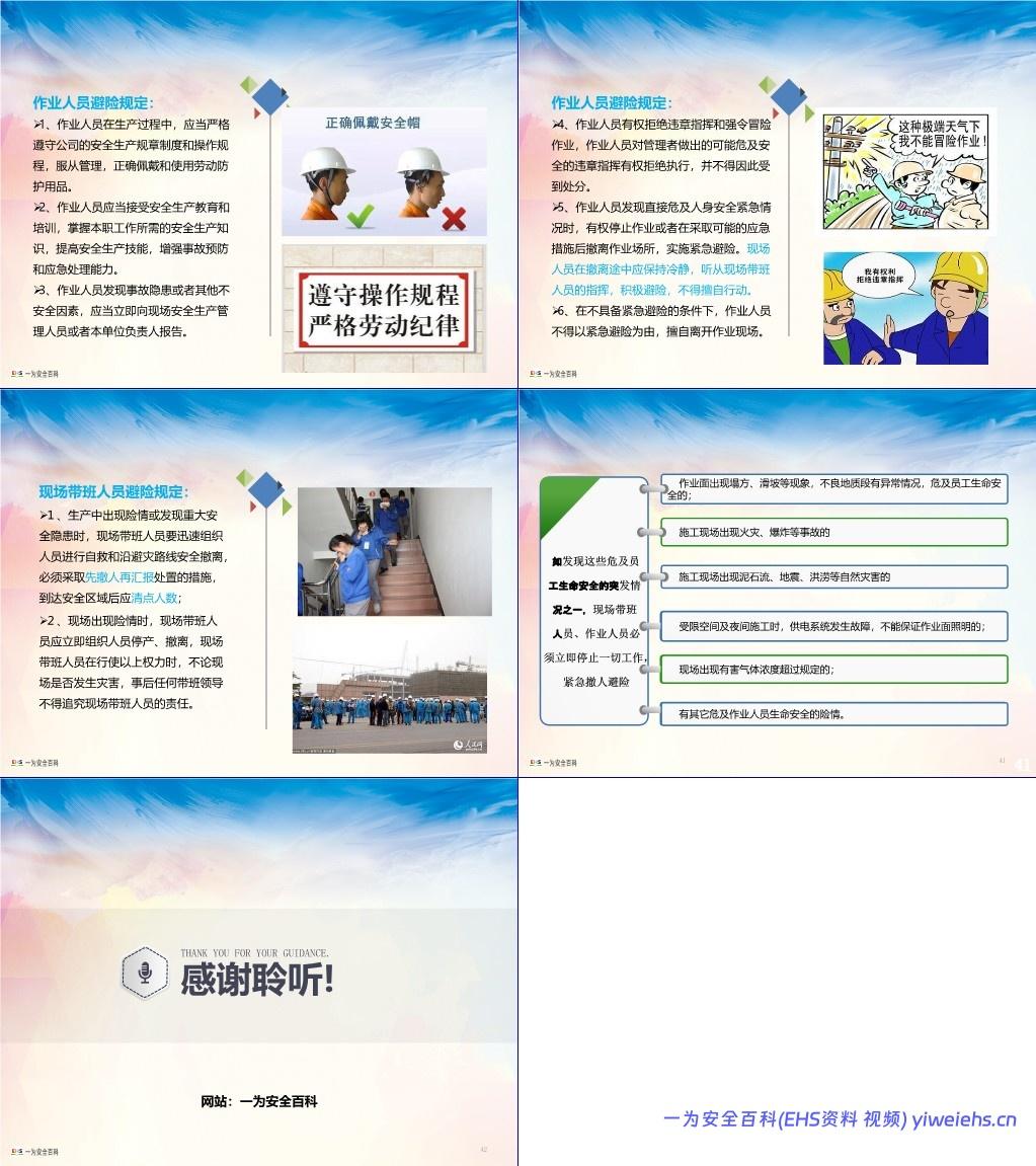 【PPT】突发事件救护疏散及避险逃生知识培训课程