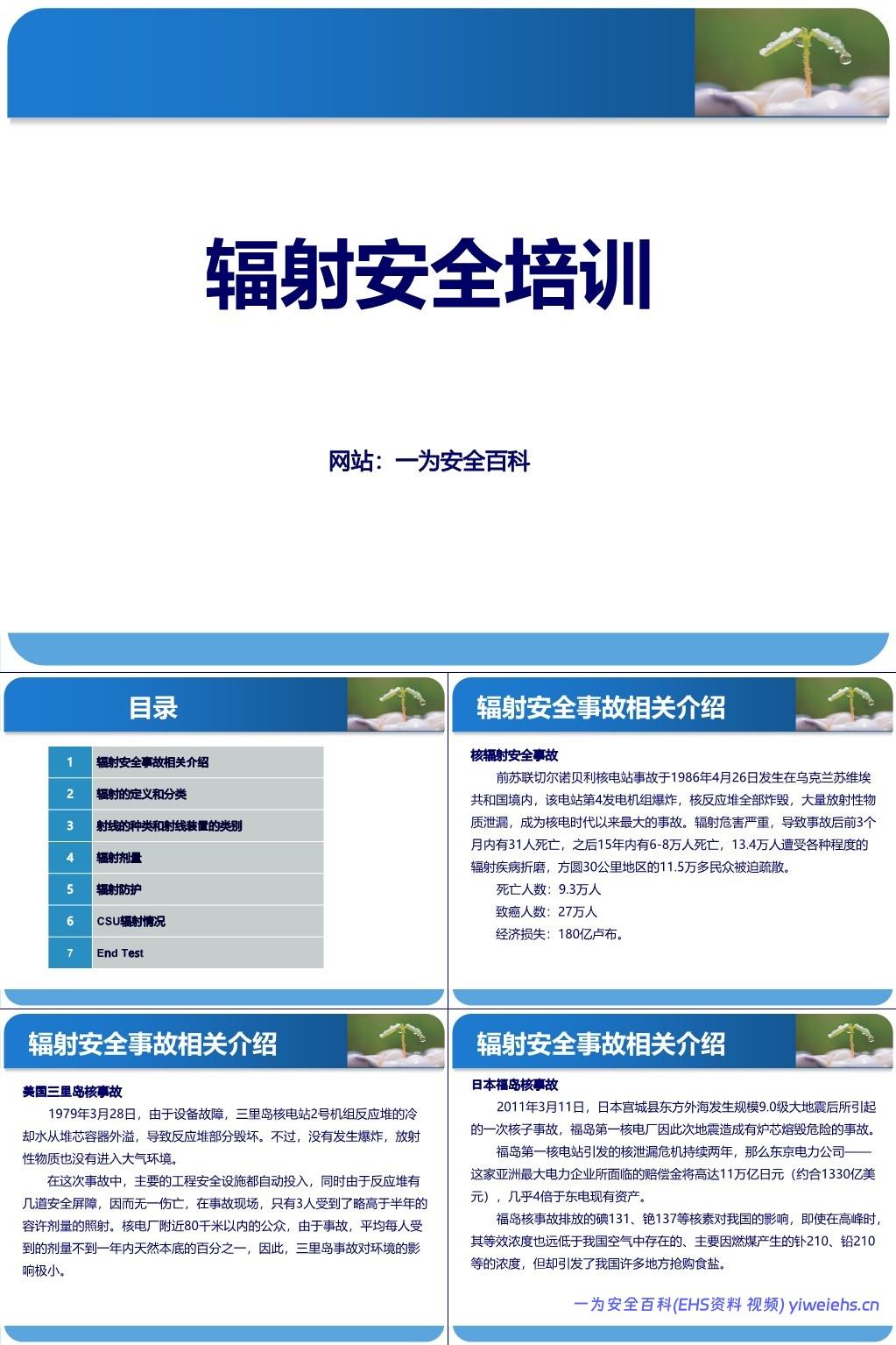 【PPT】辐射安全培训