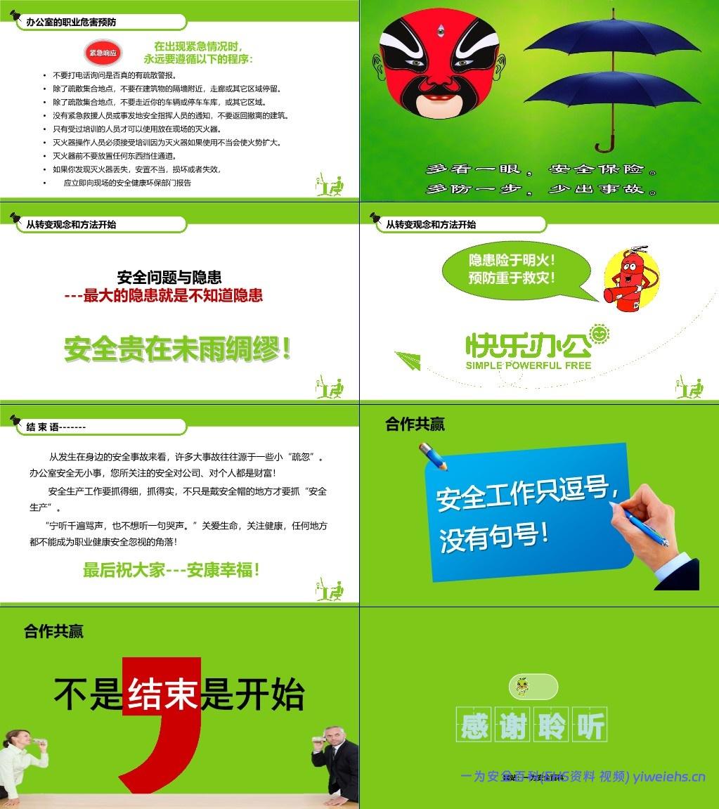 【PPT】办公室风险知识培训