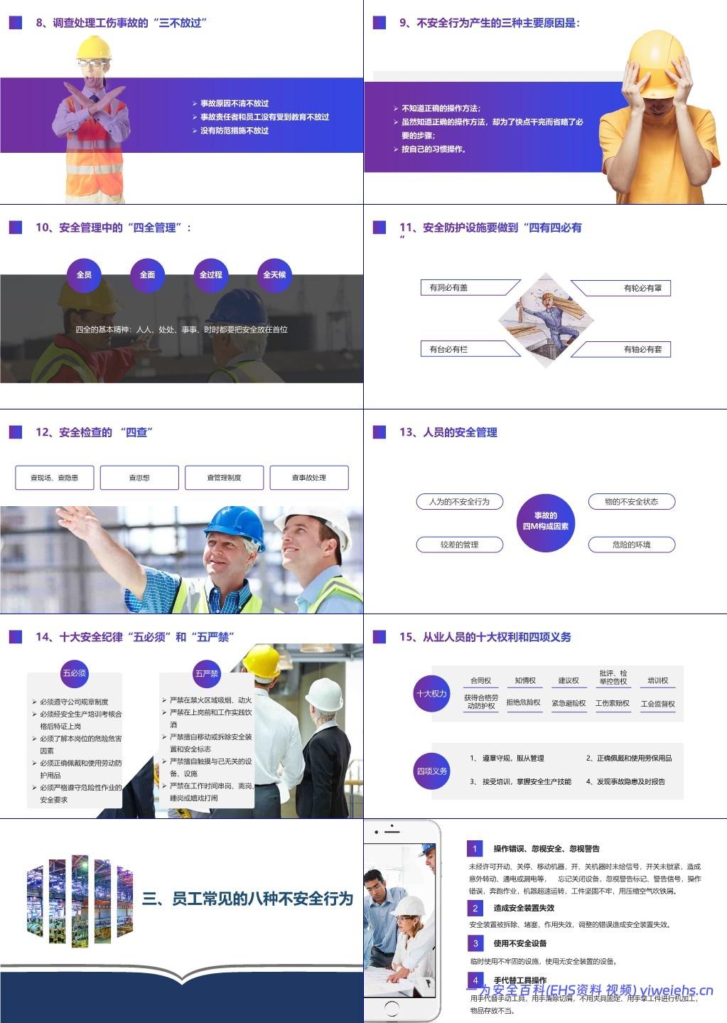 【PPT】新员工三级安全教育培训,车间级