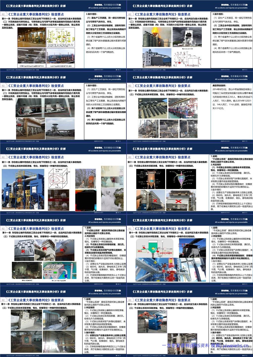 【PPT】 2025年工贸企业重大事故隐患检查与典型事故案例
