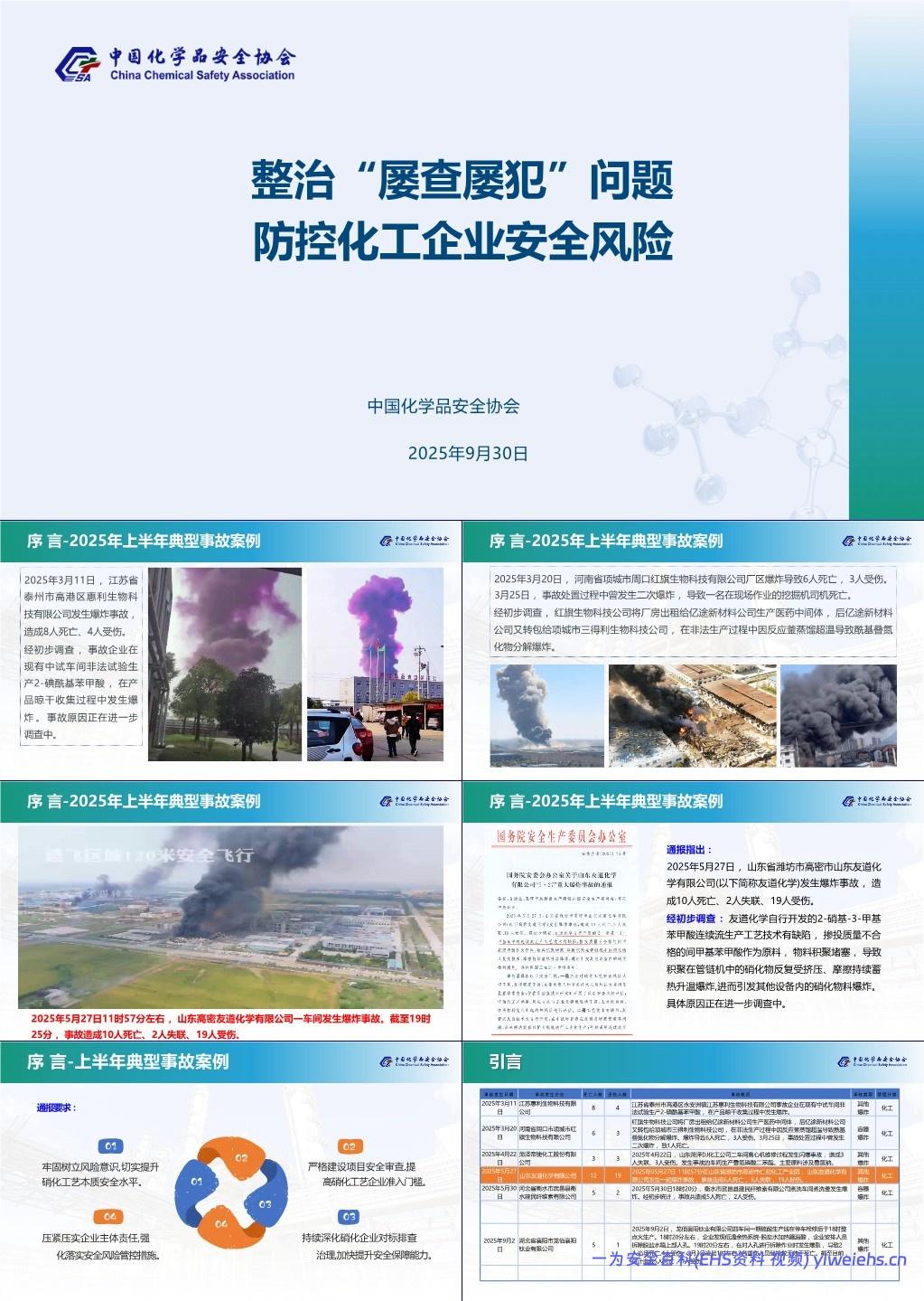 【PPT】 2025危化品企业典型事故案例及常见隐患分析