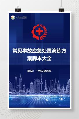 【文件】常见事故应急处置演练方案脚本大全