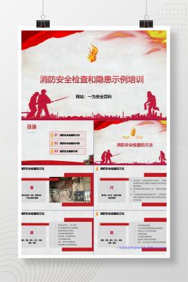 【PPT】消防安全检查和隐患示例培训