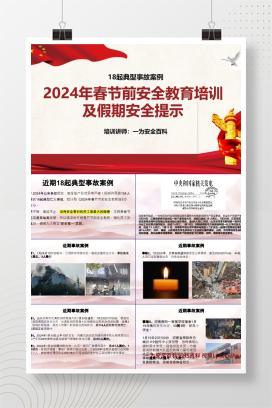 【PPT】春节节前安全教育 附18起最新事故案例