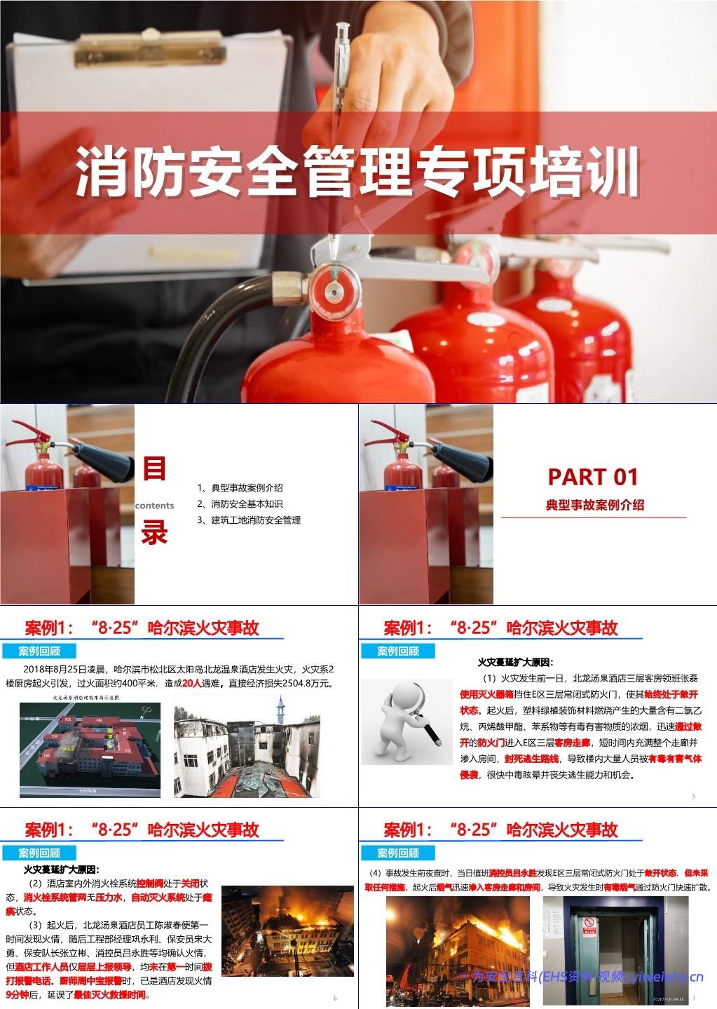 【PPT】 消防安全管理专项培训