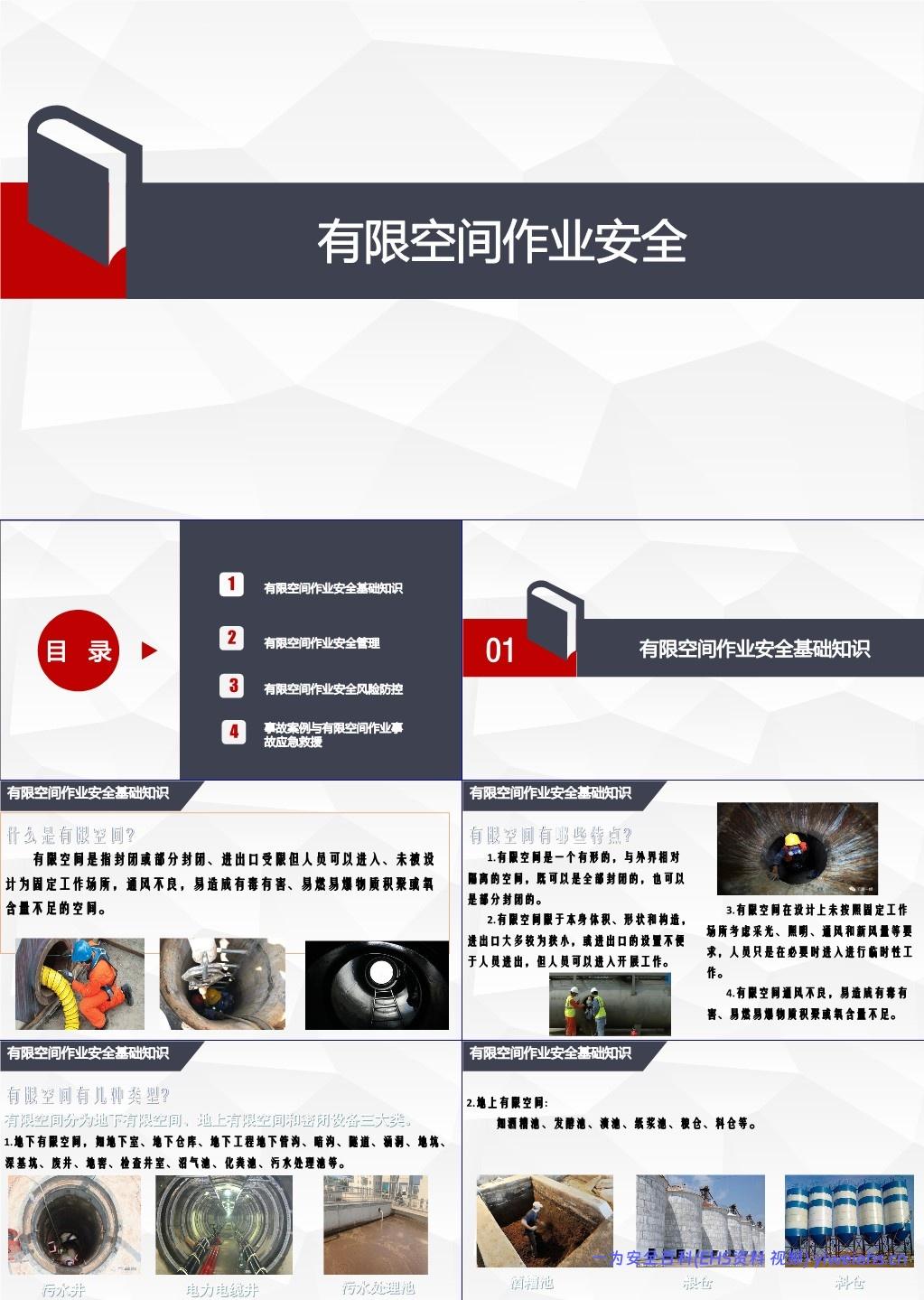 【PPT】有限空间作业安全培训课件