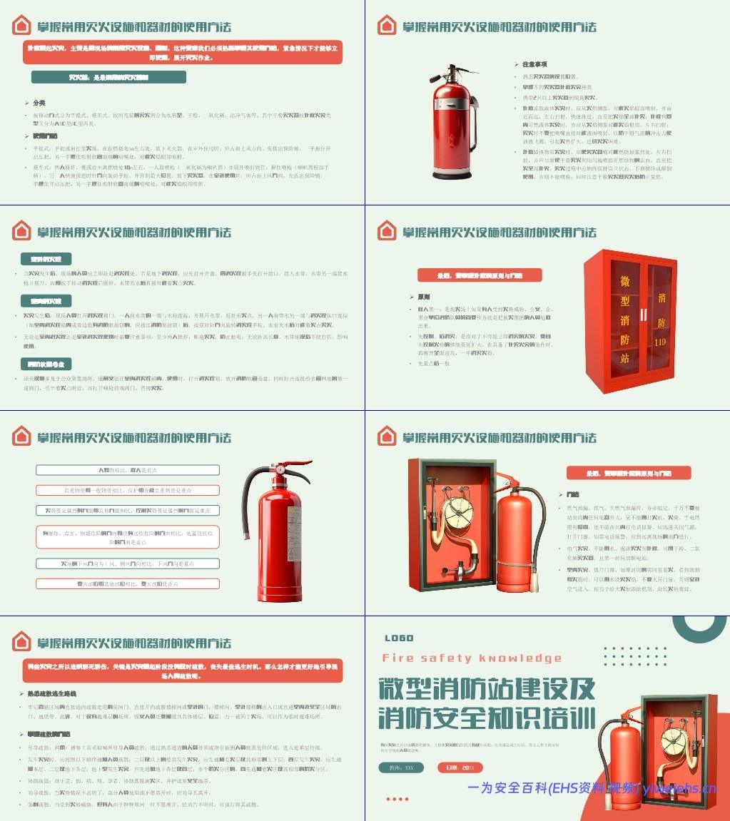 【PPT】微型消防站消防安全培训