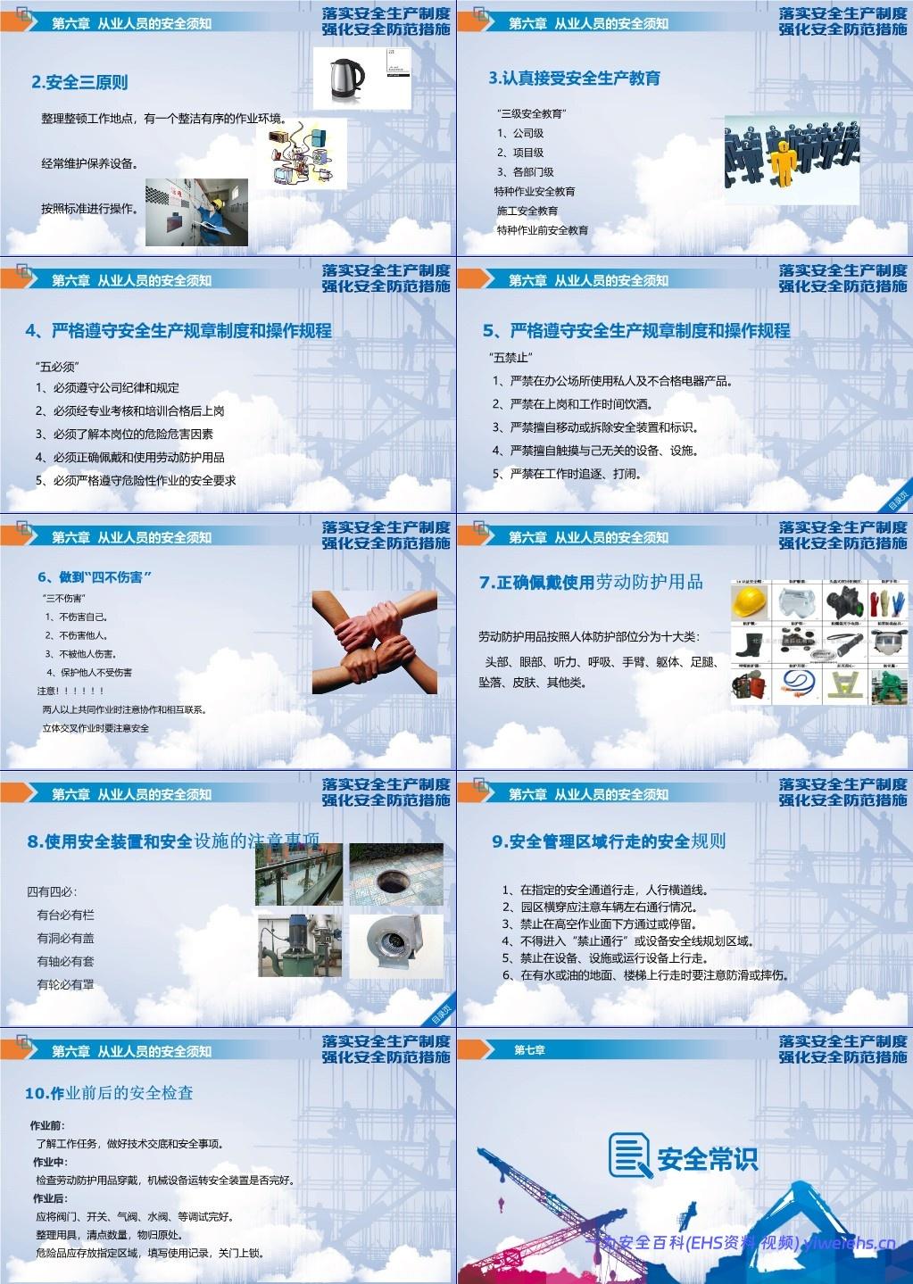 【PPT】新入职员工安全基础知识教育培训