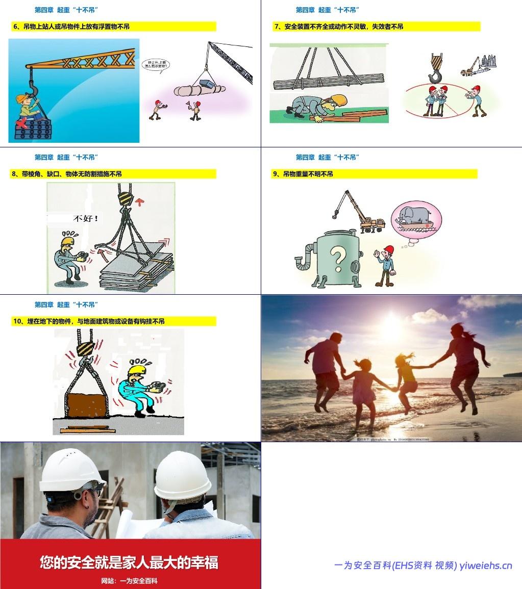 【PPT】起重机安全教育培训
