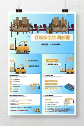 【PPT】仓库安全教育培训课件
