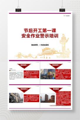 【PPT】节后开工第一课安全作业警示培训