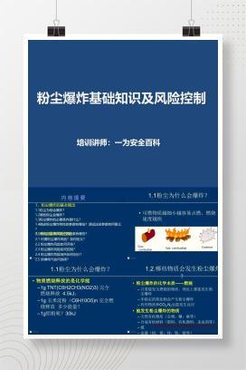 【PPT】粉尘爆炸基础知识及其风险控制