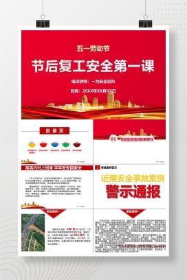 【PPT】五一劳动节后复工安全第一课