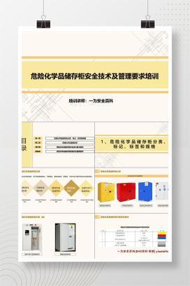 【PPT】危险化学品储存柜安全技术及管理要求培训