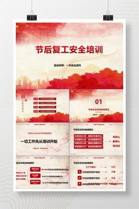 【PPT】节后复工安全培训课件