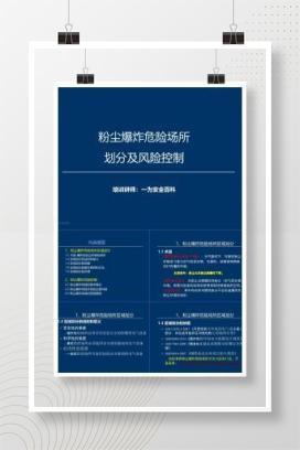 【PPT】粉尘爆炸危险场所划分及风险控制