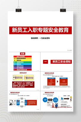 【PPT】新员工入职专题安全教育