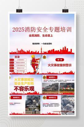 【PPT】2025年消防安全专题培训课件