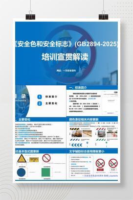 【PPT】《安全色和安全标志》(GB2894-2025)培训宣贯解读课件