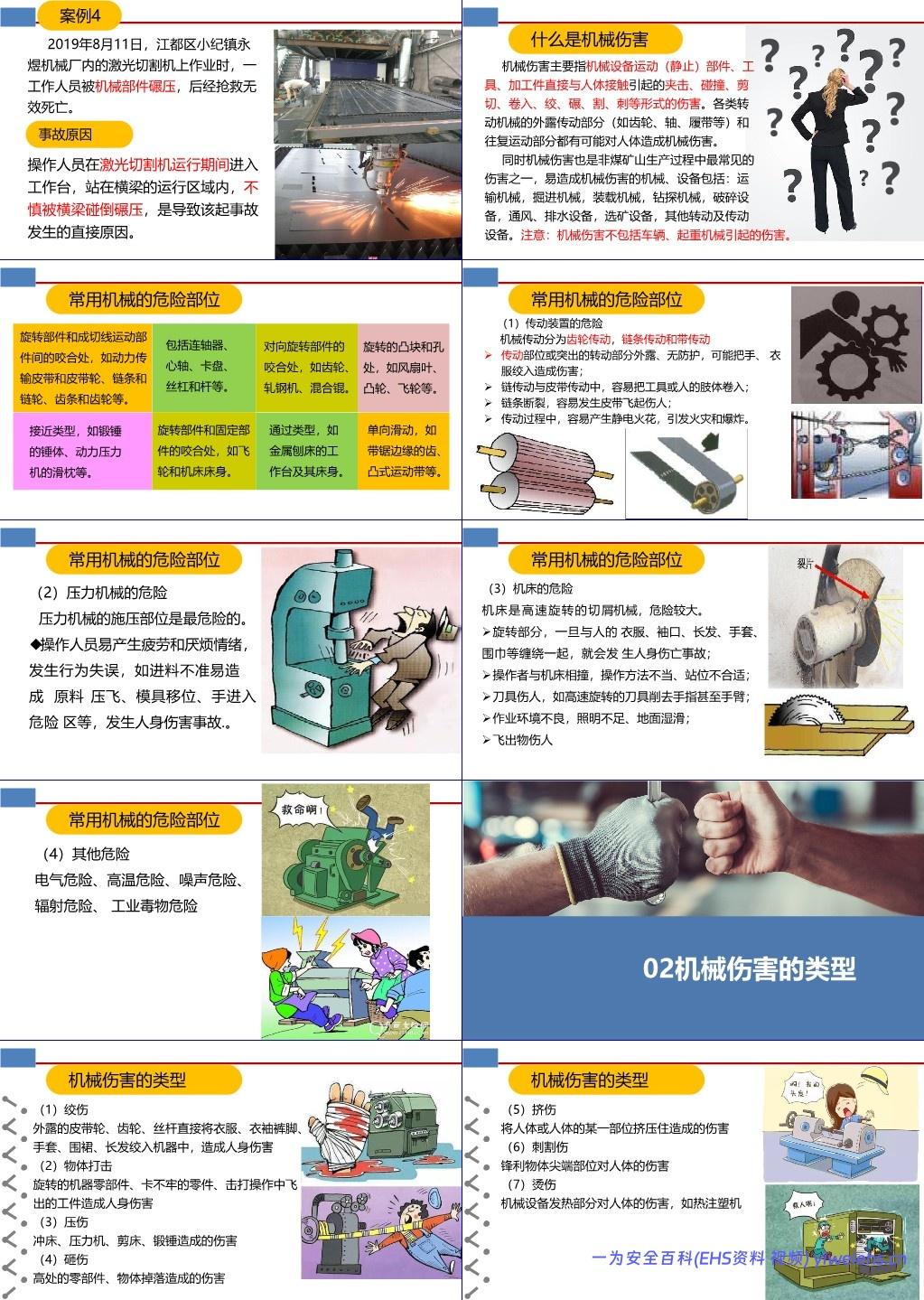 【PPT】机械伤害及其防护安全培训