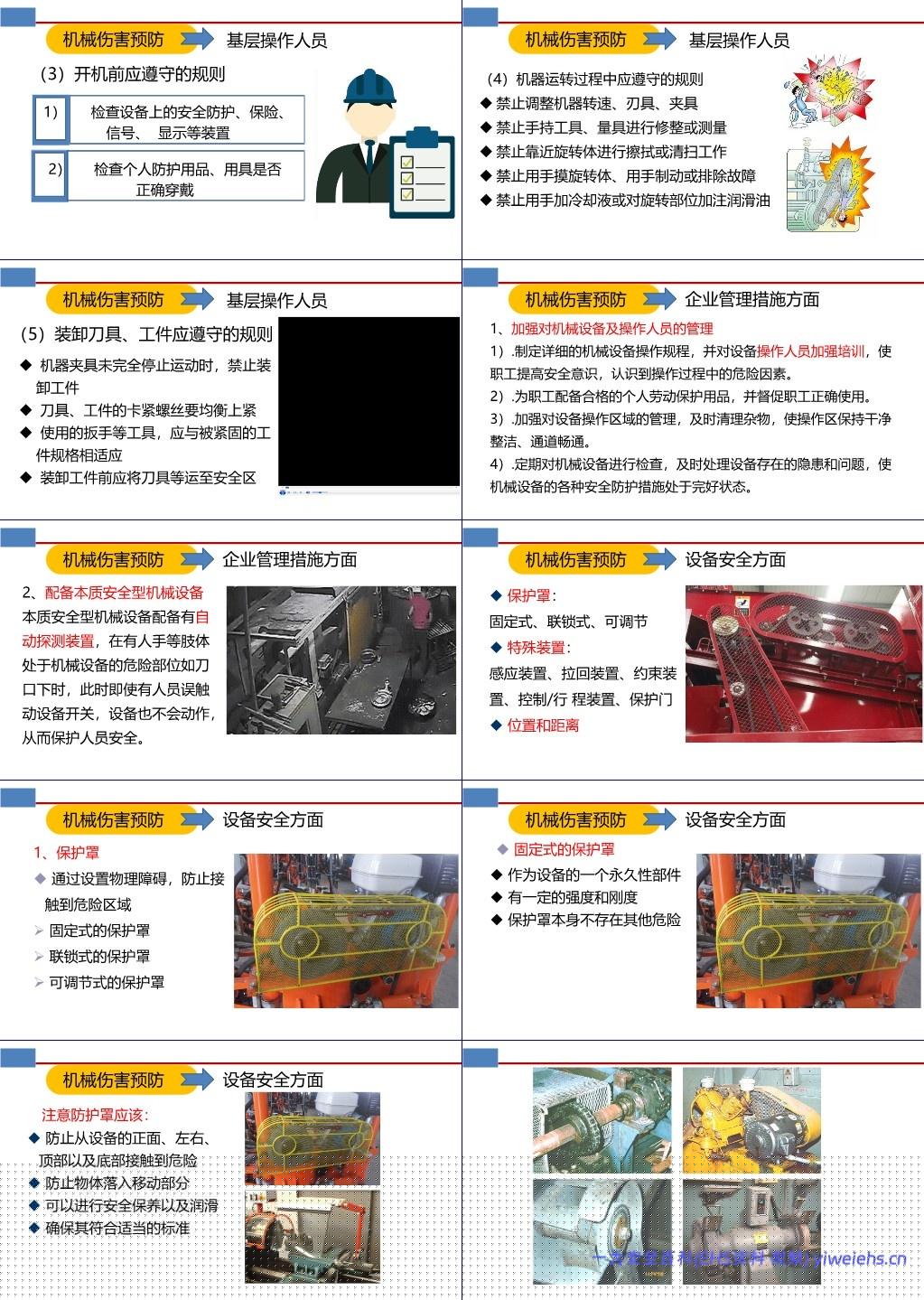 【PPT】机械伤害及其防护安全培训